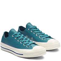 Converse petrolejové kožené tenisky Chuck 70 OX Celestial Teal