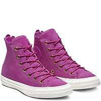 Converse ružové kožené členkové tenisky Chuck Taylor All Star