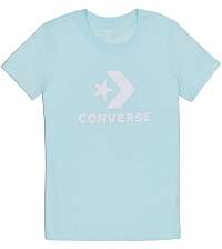 Converse tyrkysové tričko Star Chevron Core s bielym logom