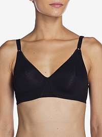 COTTON BRA - Nevystužená bavlnená podprsenka - čierna