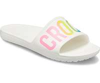 Crocs biele šľapky CrocsSloane Logo Mania Slide White -