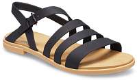 Crocs čierne pásikové sandále Crocs Tulum Sandal