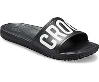 Crocs čierne šľapky CrocsSloane Logo Mania Slide Black -