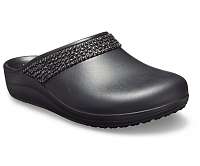 Crocs čierne šľapky Sloane Diamante Clog Black s kamienkami
