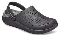 Crocs čierne topánky LiteRide Clog Black/Slate Grey