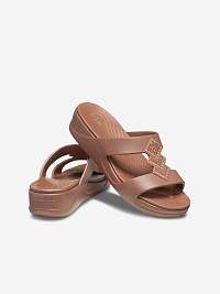 Crocs hnedé na kline šľapky Monterey Shimmer Bronze