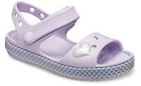 Crocs levanduľové dievčenské sandálky Crocband Imagination Sandal