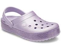 Crocs levanduľové topánky Crocband Printed Clog Metallic Lavender -