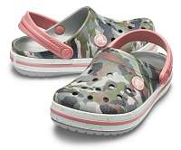 Crocs maskáčové šľapky Crocband Camo Spec Clog Camo/Light Grey