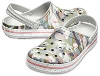 Crocs maskáčové šľapky Crocband Graphic III Camo/Light Grey