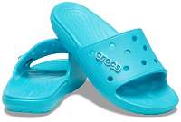 Crocs modré šľapky Classic Crocs Slide Digital Aqua