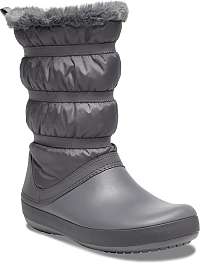 Crocs modré snehule Crocband Winter Boot Charcoal