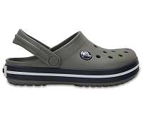 Crocs sivé detské topánky Crocband Clog Kids Smoke/Navy