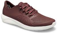Crocs vínové/bordové pánske tenisky LiteRide Pacer Burgundy/White -