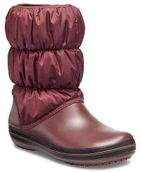 Crocs vínové/bordové snehule Winter Puff Boot Burgundy/Black