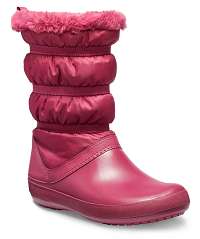 Crocs vínové snehule Crocband Winter Boot Pomegranate