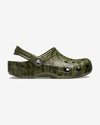 Crocs zelené topánky Classic Printed Camo Clog