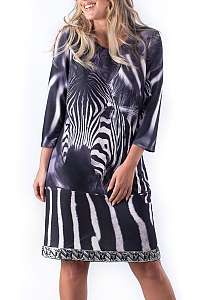 Culito from Spain čierne šaty Zebra