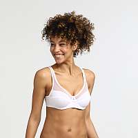 Dámska podprsenka DIM GENEROUS COTTON BIO BRA - Dámska podprsenka z organickej bavlny - biela