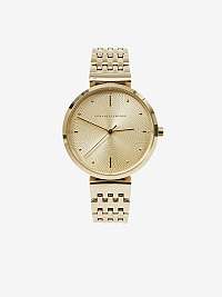 Dámske hodinky s nerezovým pásikom v zlatej farbe Armani Exchange Zoe