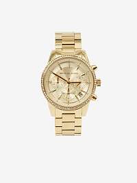 Dámske hodinky s nerezovým pásikom v zlatej farbe Michael Kors Ritz