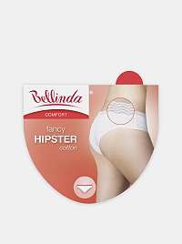 Dámské kalhotky FANCY COTTON HIPSTER - Dámské vykrojené kalhotky s krajkou - černá
