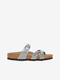 Dámske papuče Birkenstock Franca v striebornej farbe