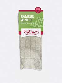Dámske zimné ponožky BAMBUS WINTER SOCKS - Dámske zimné bambusové ponožky - čierna