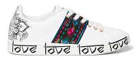 Desigual biele tenisky Shoes Cosmic Exotic Indian