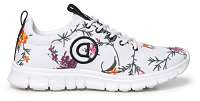 Desigual biele tenisky Sneaker Running Embroidery Gardens