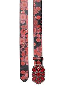 Desigual červený dámsky opasok Belt Color Stones - 95
