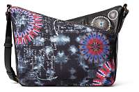 Desigual čierne crossbody kabelka Bols Black Paper Harry Mini