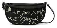 Desigual čierne crossbody kabelka Bols Frases Luisiana Medium