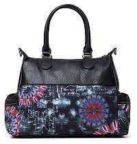Desigual čierne kabelka Bols Black Paper London Packets