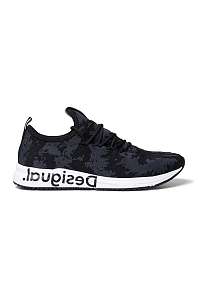 Desigual čierne tenisky Shoes Runner Knit Sock Low