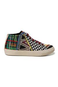 Desigual čierne tenisky Shoes Vulcano Patch s farebnými detailmi  -
