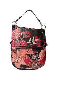 Desigual čierno-červená crossbody kabelka Bols Arty Gaia Folded