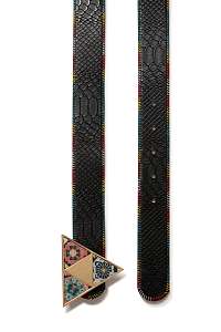 Desigual dámsky obojstranný opasok Belt Tropicalia Reversible