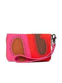 Desigual farebná peňaženka Mone Pink&Red