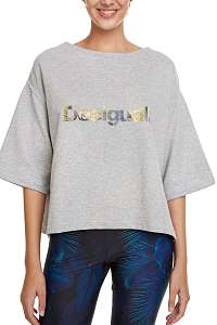 Desigual farebná športová mikina Sweat Reversible Tropic
