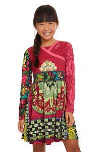 Desigual farebné dievčenské šaty Vest Guinardó - 13/14