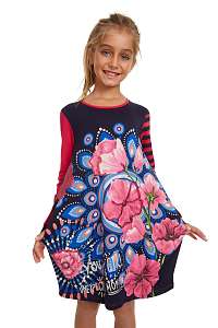 Desigual farebné dievčenské šaty Vest Tamarindo - 13/14