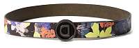 Desigual farebné obojstranný opasok Belt Flourish Reversible