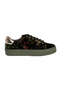 Desigual khaki semišové topánky Funky Sporty Militar