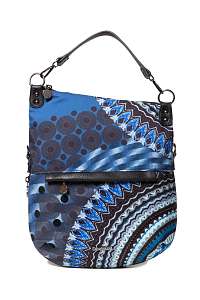 Desigual modrá crossbody kabelka Bols Blue Friend Folded