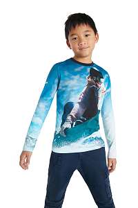 Desigual modré chlapčenské tričko Snow