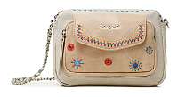 Desigual smotanové/krémové crossbody kabelka Bols Cristal Moon Cambridge Mini