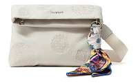 Desigual smotanové/krémové crossbody taška Bols Alessia Miami
