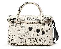 Desigual smotanové/krémové kabelka Bols Hansmade Loverty