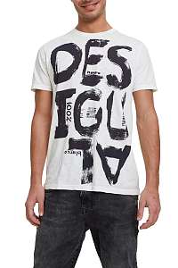Desigual smotanové pánske tričko TS Dirian s logom